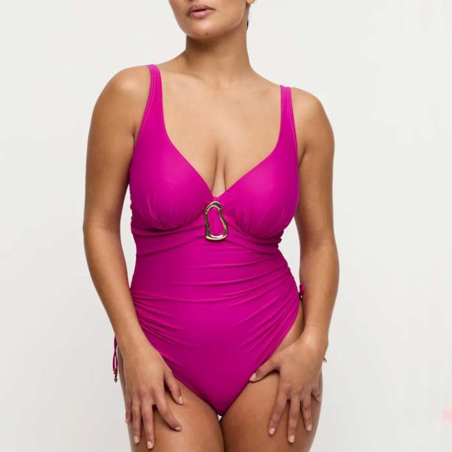 ΟΛΟΣΩΜΟ ΜΕ ΜΠΑΝΕΛΑ 4013539DMA C-G CUP DEEP MAGENTA UVITA PRIMA DONNA 